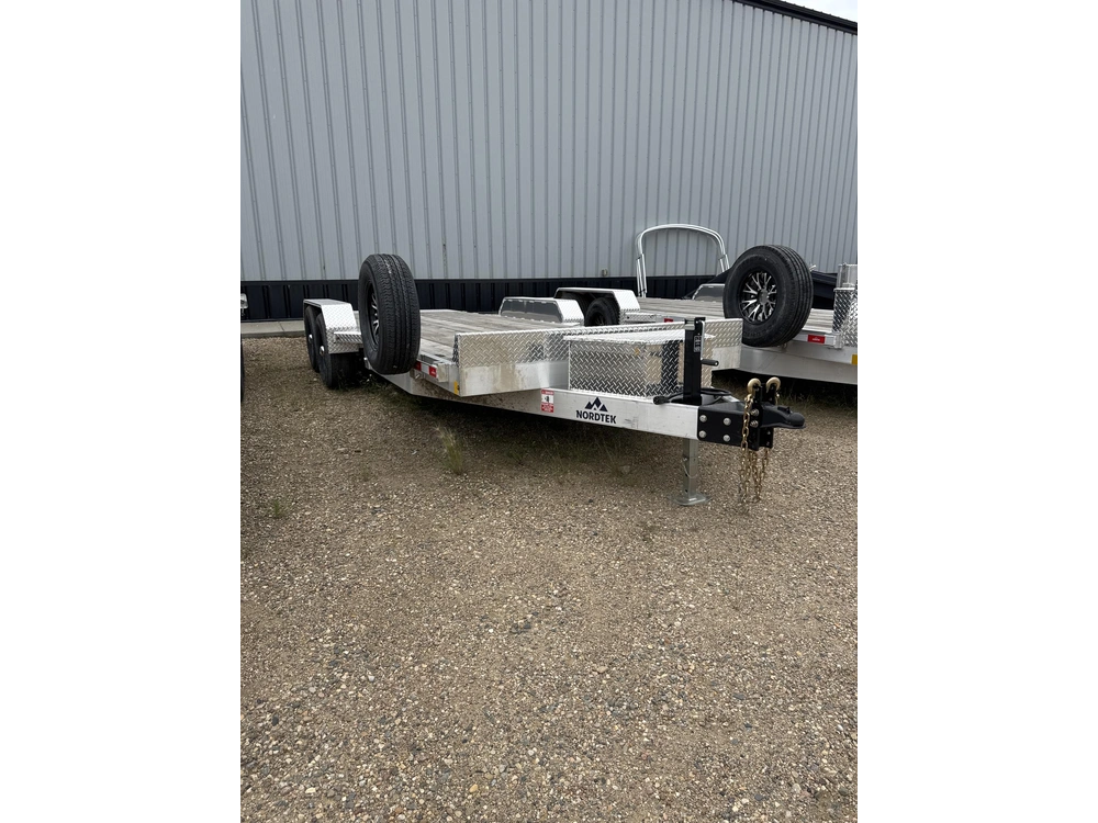 2026 Nordtek Deck-between Tilt Deck Trailer - 82" X 20' - 10k Double Axle Ld, Spare Tire, Alum Rims alt