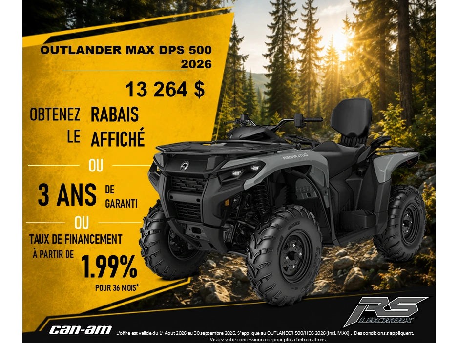 Can-am Outlander Max Dps 500 2026 alt