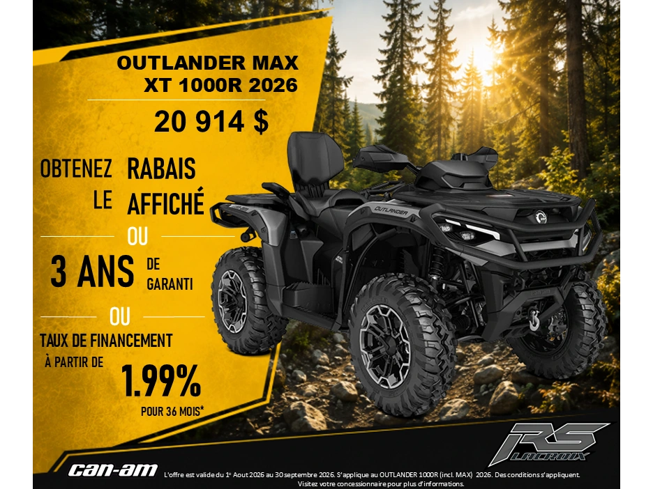 Can-am Outlander Max Xt 1000r 2026 alt