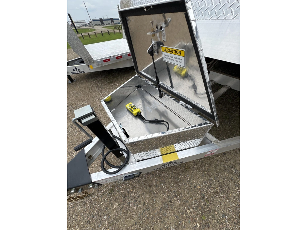 2026 Nordtek Deck-between Tilt Deck Trailer - 82" X 20' - 10k Double Axle Ld, Spare Tire, Alum Rims alt