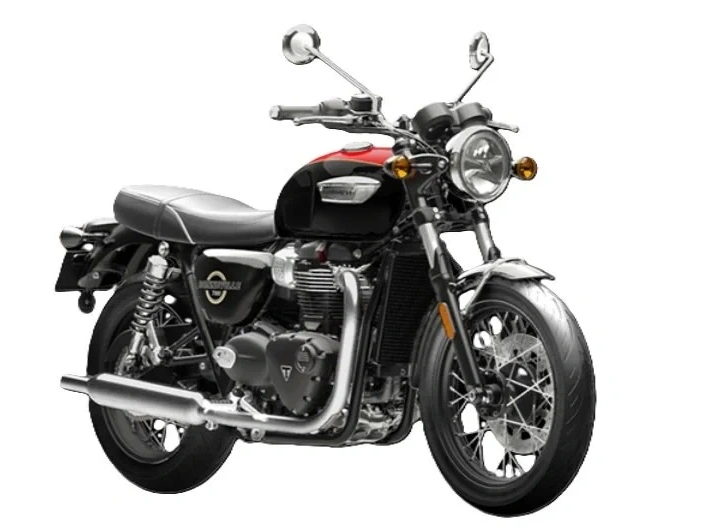 2026 Triumph Bonneville T100 Jet Black / Diablo Red alt