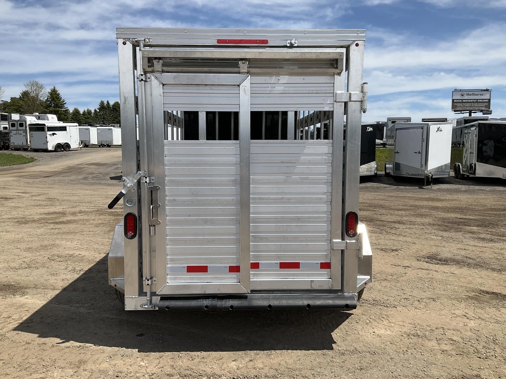 2027 Aghaul 66x12' Plus V-nose Aluminum Livestock Trailer alt