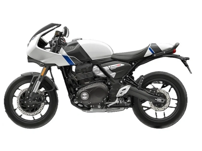 2026 Triumph Thruxton 400 Pearl Metallic White / Storm Grey alt