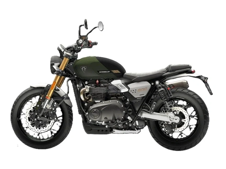 2026 Triumph Scrambler 900 Matt Khaki Green alt