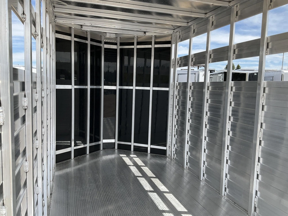 2027 Aghaul 66x12' Plus V-nose Aluminum Livestock Trailer alt