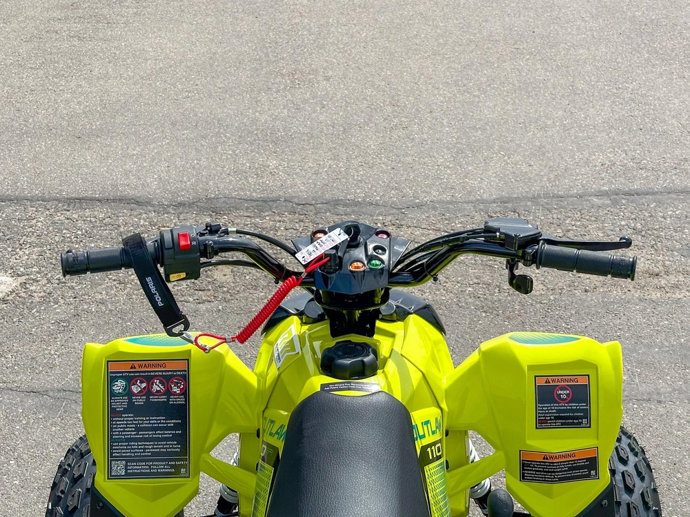 2026 Polaris Outlaw 110 - Lime Squeeze alt