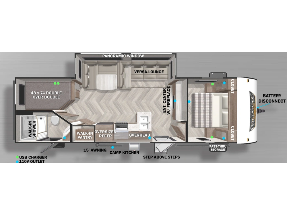2022 Forest River Wildwood X-lite 263 Bhxl
