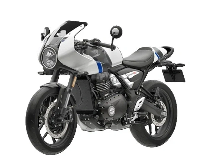 2026 Triumph Thruxton 400 Pearl Metallic White / Storm Grey alt