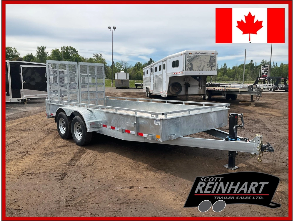 2026 Canada Trailers 82x16 5 Ton Galvanized Landscape Trailer alt