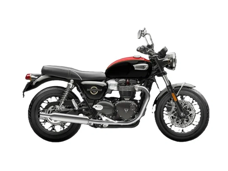 2026 Triumph Bonneville T100 Jet Black / Diablo Red alt