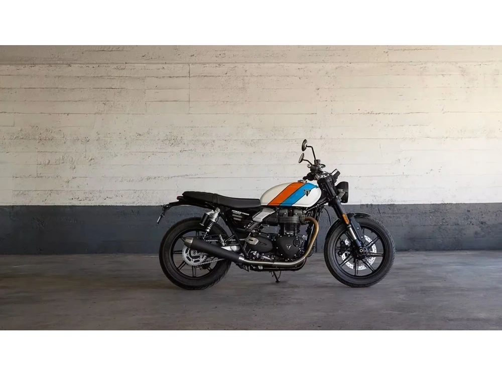 2026 Triumph Speed Twin 900 Pure White / Maui Blue / Tangerine Orange alt