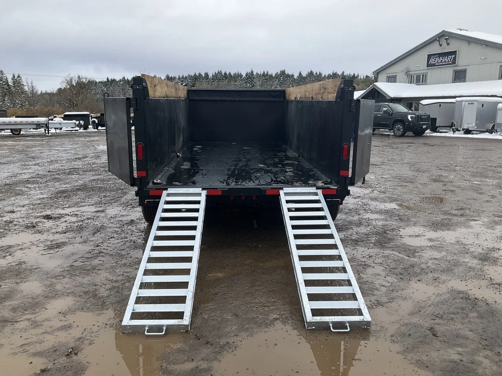 2027 Canada Trailers 83x16 10.5 Ton Gooseneck Dump Trailer With 48" Sides alt