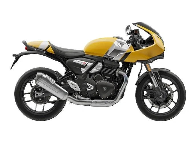 2026 Triumph Thruxton 400 Metallic Racing Yellow / Aluminium Silver alt