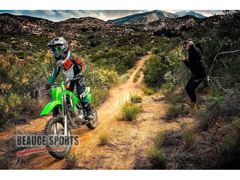 Kawasaki KLX140R PETITES ROUES 17 & 14PC Moto Hors-Route Trail Débutant Petites Roues Démarreur Électrique Enfant Jeune Première Moto Apprentissage Embrayage CRF125 TT-R DR-Z 2027