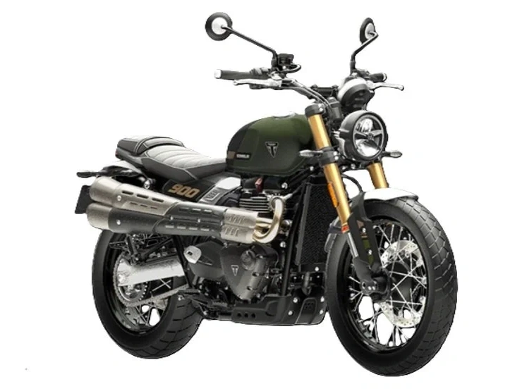 2026 Triumph Scrambler 900 Matt Khaki Green alt