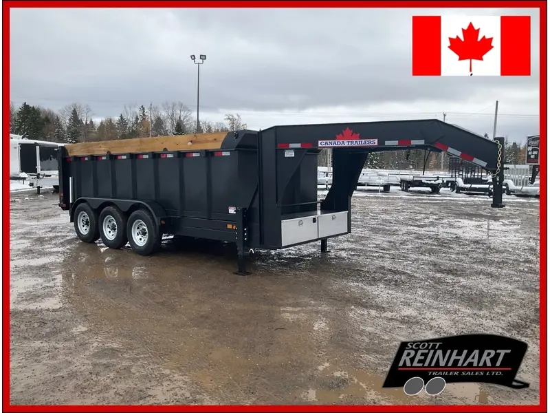 Canada Trailers 83x16 10.5 Ton Gooseneck Dump Trailer with 48" Sides 2027