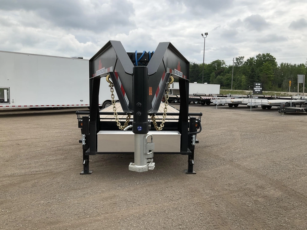 2027 Canada Trailers 8.5x26 10.5 Ton Gooseneck Hydraulic Tilt Trailer alt