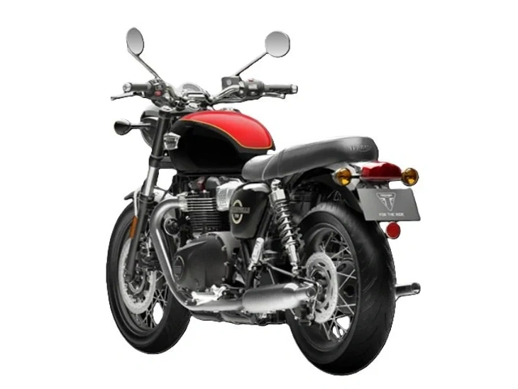 2026 Triumph Bonneville T100 Jet Black / Diablo Red alt