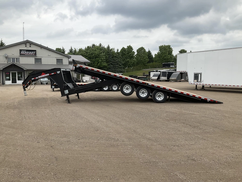 2027 Canada Trailers 8.5x26 10.5 Ton Gooseneck Hydraulic Tilt Trailer alt