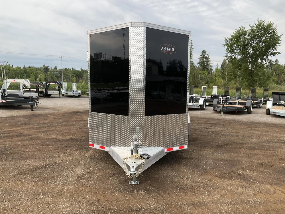 2027 Aghaul 7x14 Plus V-nose 2 Horse Slant Load Trailer alt