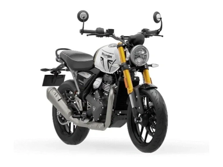 2026 Triumph Speed 400 Pearl Metallic White And Phantom Black alt