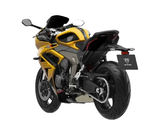 2026 Triumph Daytona 660 Cosmic Yellow / Sapphire Black alt