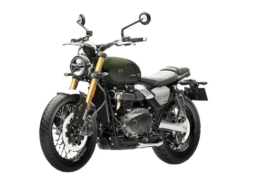 2026 Triumph Scrambler 900 Matt Khaki Green alt