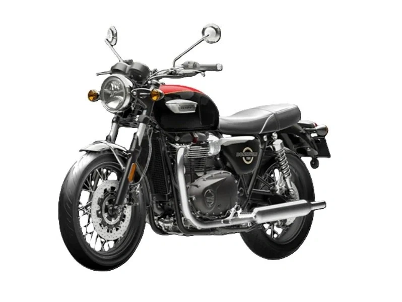 2026 Triumph Bonneville T100 Jet Black / Diablo Red alt