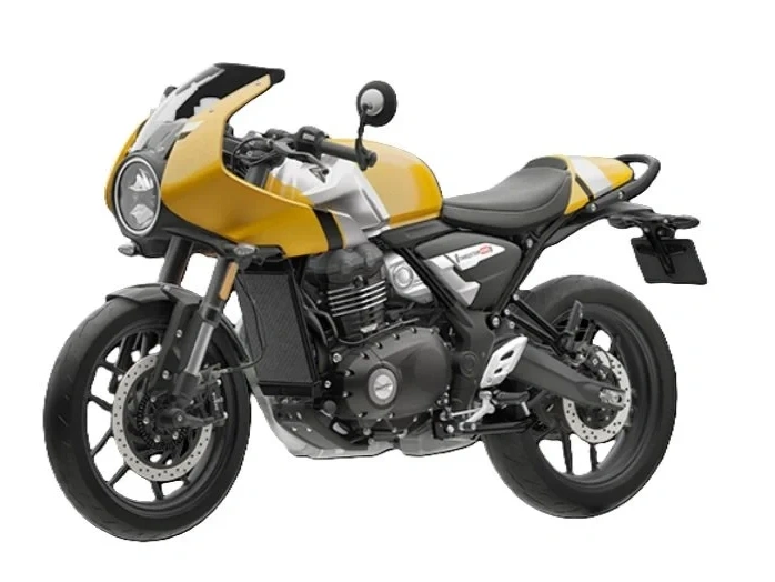 2026 Triumph Thruxton 400 Metallic Racing Yellow / Aluminium Silver alt