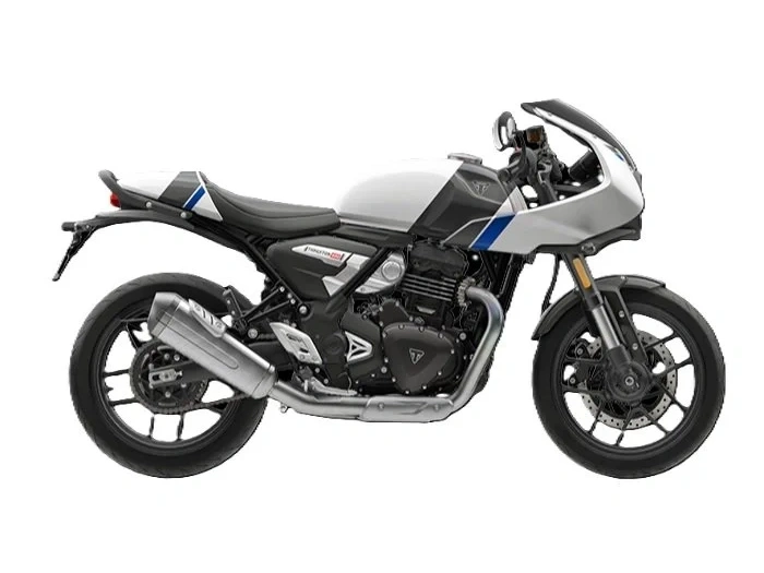 2026 Triumph Thruxton 400 Pearl Metallic White / Storm Grey alt