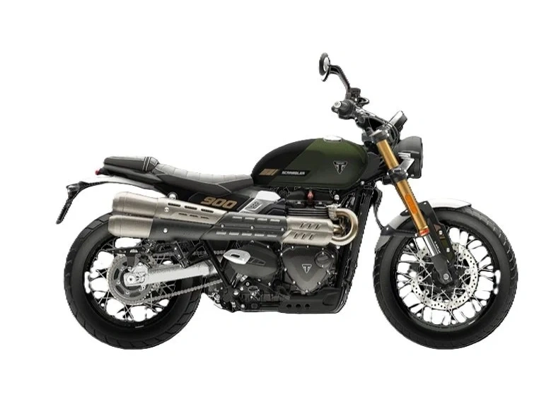 2026 Triumph Scrambler 900 Matt Khaki Green alt