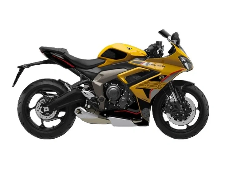 2026 Triumph Daytona 660 Cosmic Yellow / Sapphire Black alt