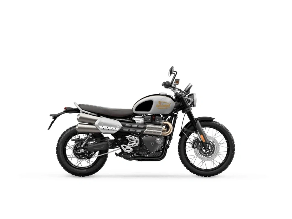 2025 Triumph Scrambler 1200 X Icon Edition - Aluminium Silver Sapphire Black alt