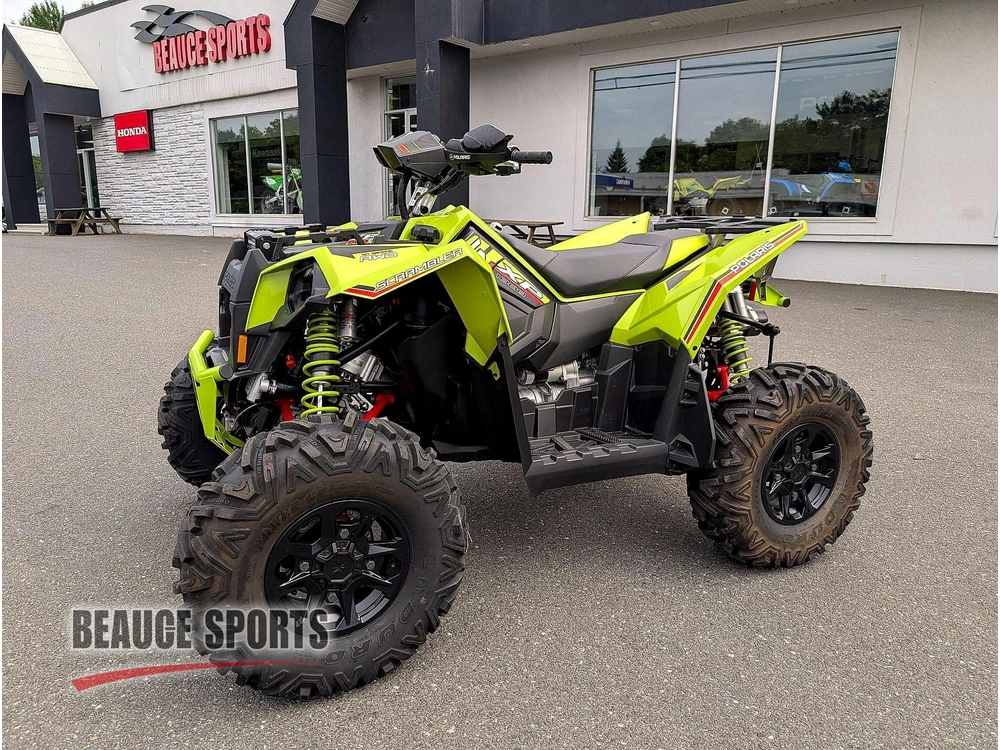 2025 Polaris Scrambler Xp 1000 S - Lifted Lime Vtt Sport Haute Performance Puissance Sentier Suspension Longue Chassis Large Hors-piste Adrénaline Faible Km Renegade Raptor alt