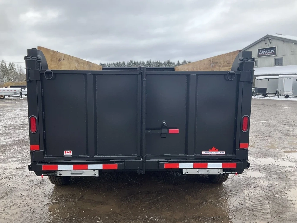 2027 Canada Trailers 83x16 10.5 Ton Gooseneck Dump Trailer With 48" Sides alt