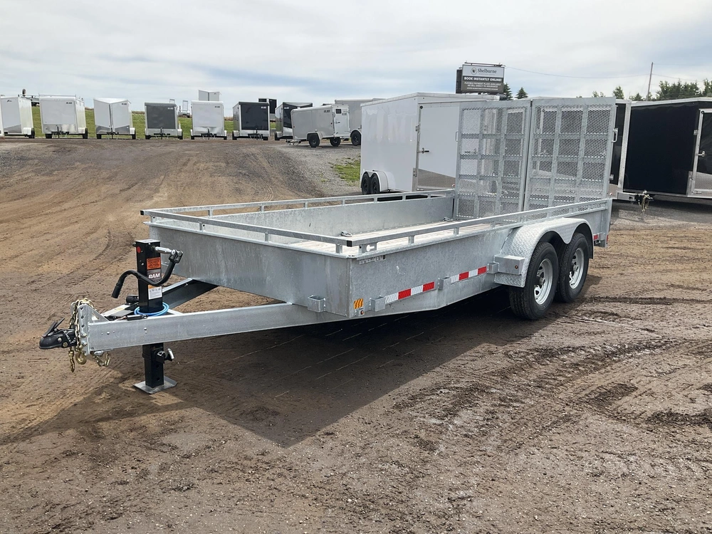 2026 Canada Trailers 82x16 5 Ton Galvanized Landscape Trailer alt