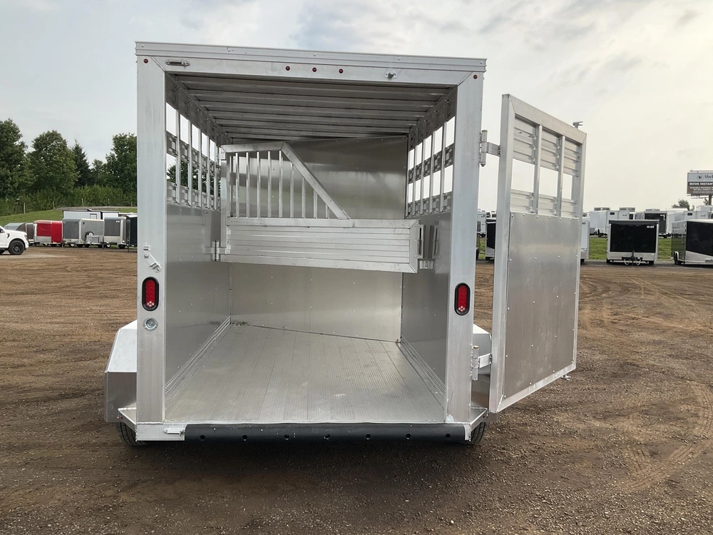2027 Aghaul 7x14 Plus V-nose 2 Horse Slant Load Trailer alt