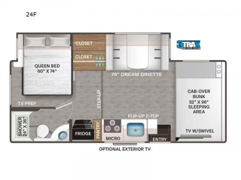 Thor Motor Coach Four Winds 24f 2025 alt