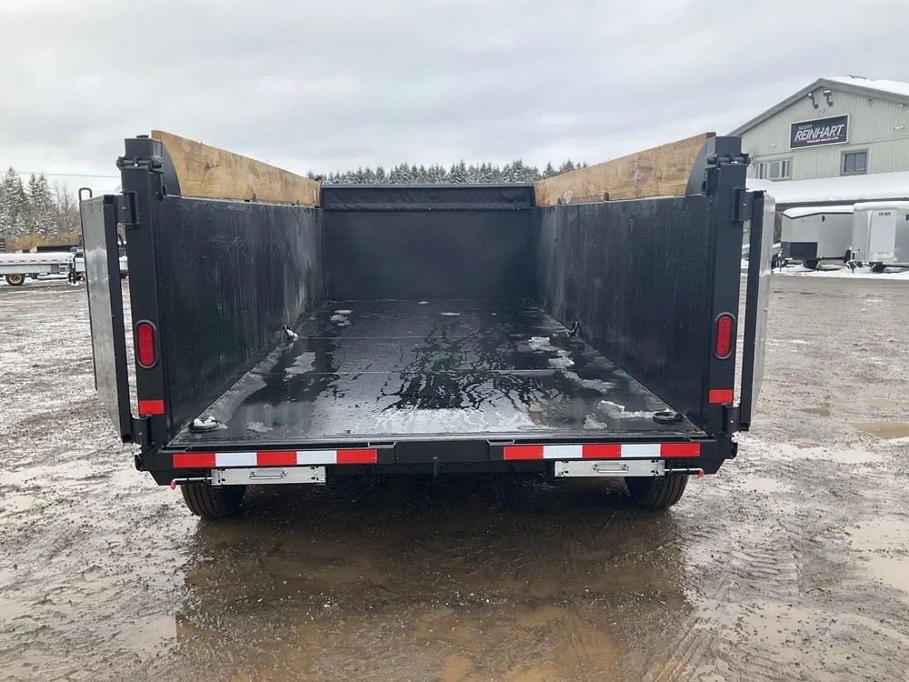 2027 Canada Trailers 83x16 10.5 Ton Gooseneck Dump Trailer With 48" Sides alt