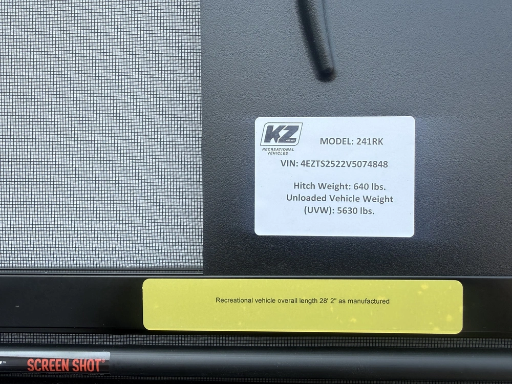 Kz-rv Sportsmen Classic 241rkse 2027 alt