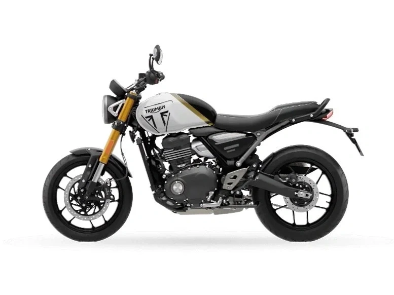 2026 Triumph Speed 400 Pearl Metallic White And Phantom Black alt