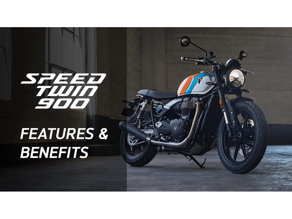 2026 Triumph Speed Twin 900 Pure White / Maui Blue / Tangerine Orange alt
