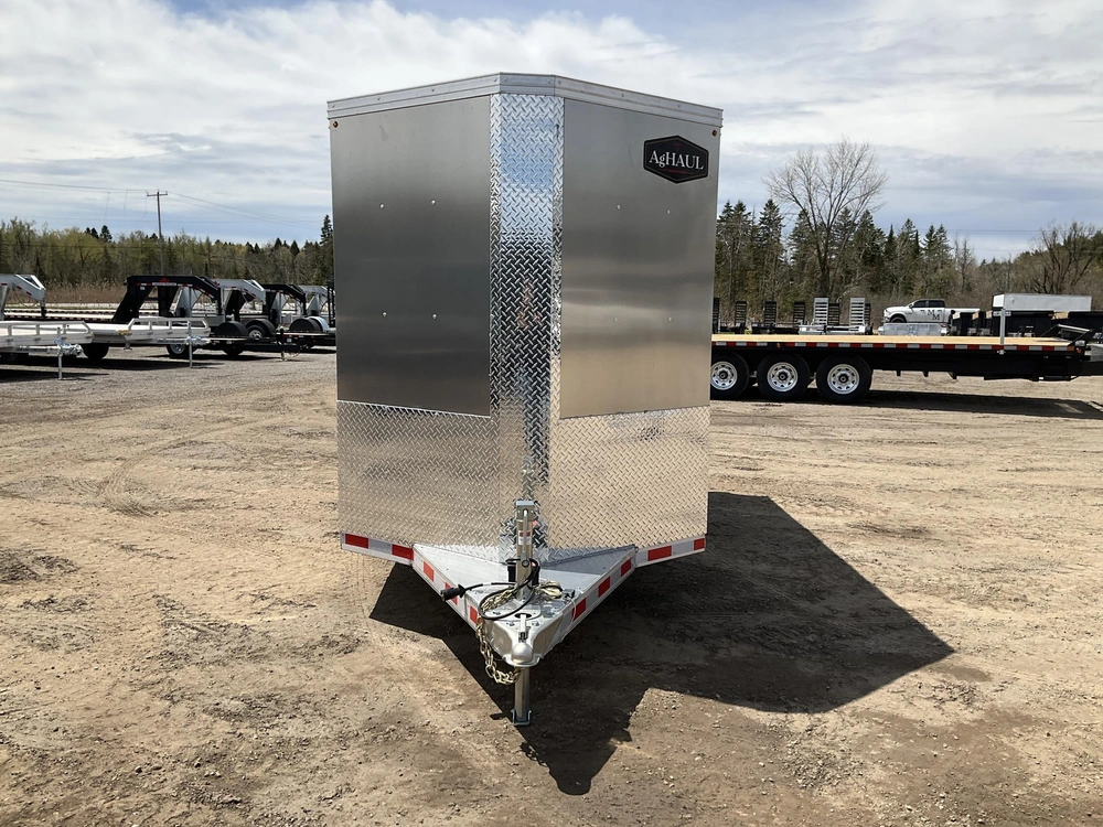 2027 Aghaul 66x12' Plus V-nose Aluminum Livestock Trailer alt