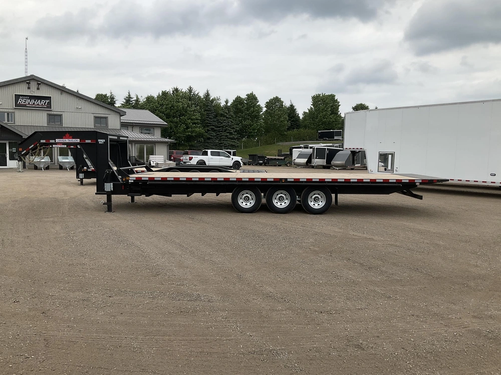 2027 Canada Trailers 8.5x26 10.5 Ton Gooseneck Hydraulic Tilt Trailer alt