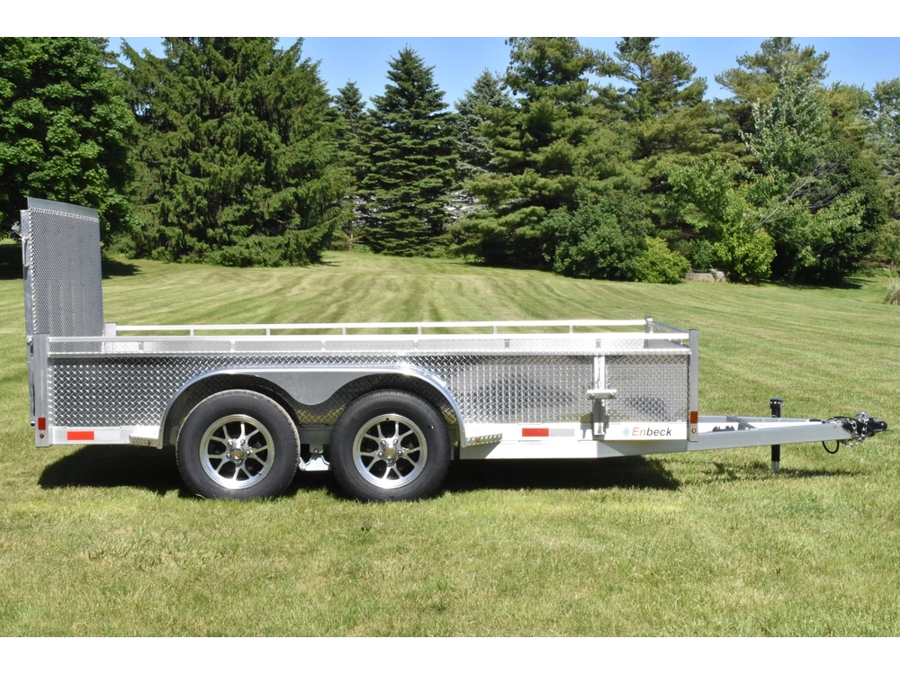 2027 Enbeck Aluminum Utility 6' X 12' Ta Straight Gate alt