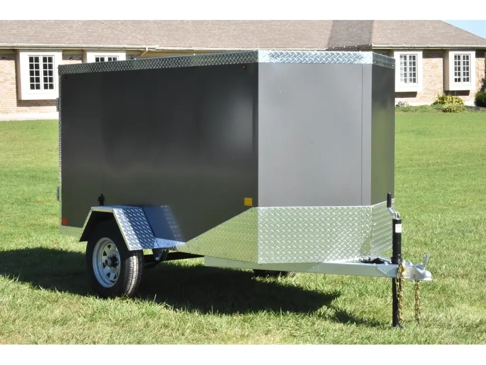 2026 Rhino Galvanized Enclosed 4' X 8' Sa alt