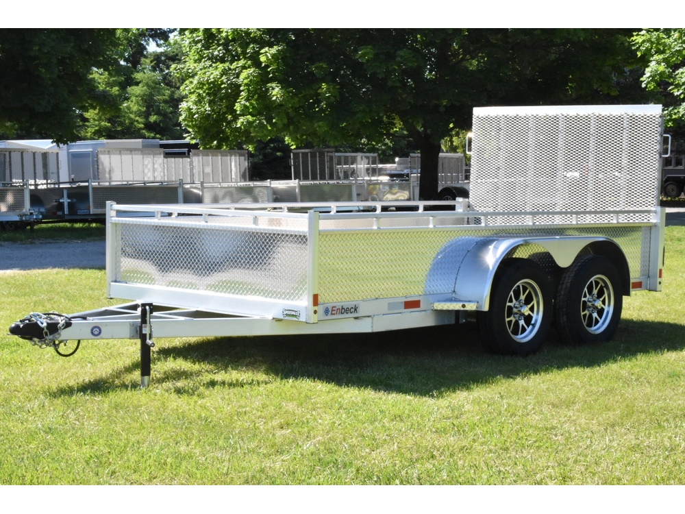 2027 Enbeck Aluminum Utility 6' X 12' Ta Straight Gate alt