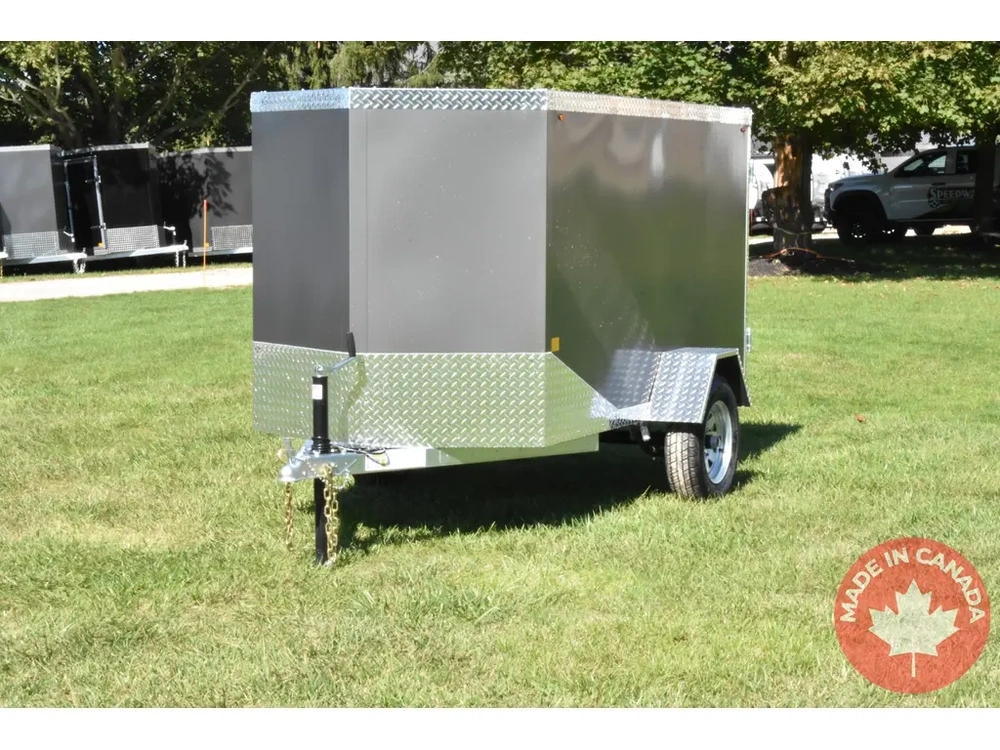 2026 Rhino Galvanized Enclosed 4' X 8' Sa alt