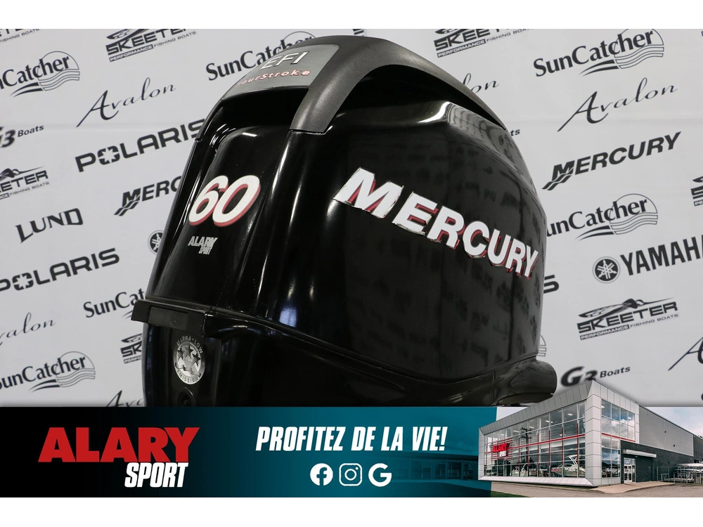 2010 Mercury 60elpt Démarreur Élèctrique, Pied Long (20 Pouces) alt