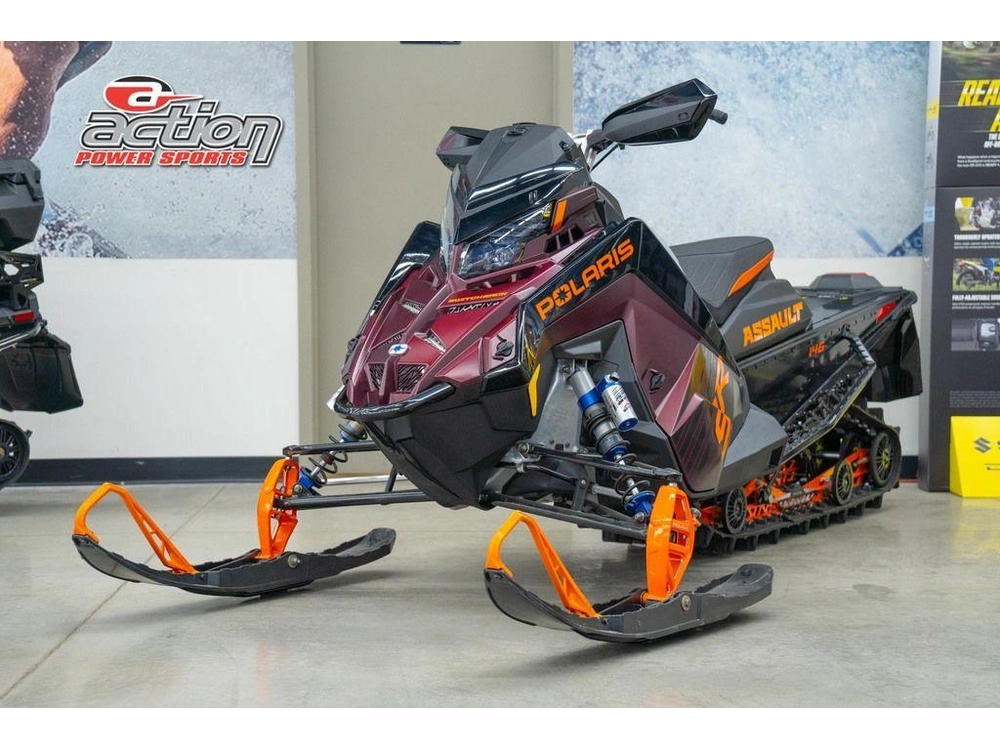 2025 Polaris 9r Switchback Assault 146 Matte Dark Cherry / Gloss Black alt